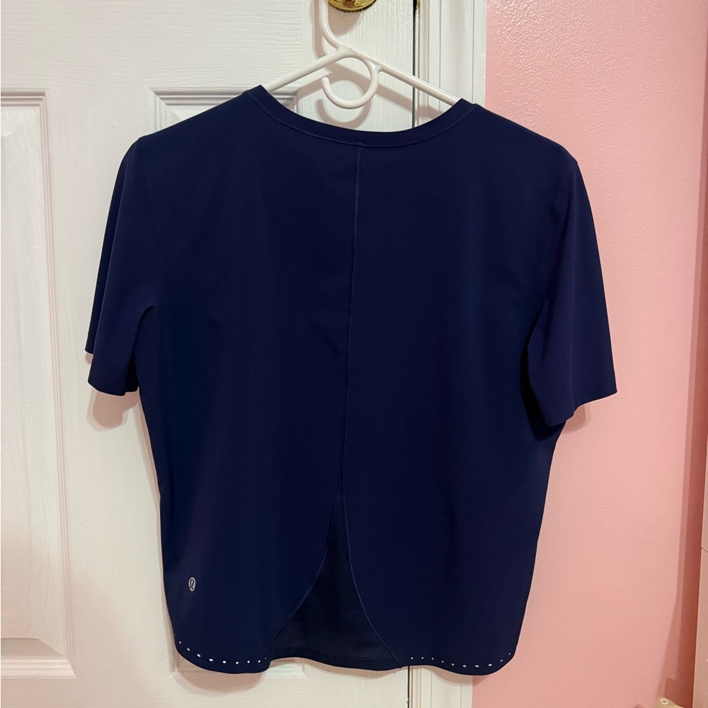Lululemon Athletica Dark Blue Short Sleeve Tee